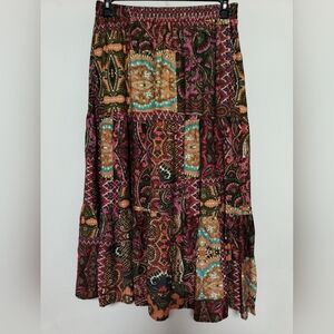 New Patchwork A-Line Skirt / Size 14 / Price Dropped!